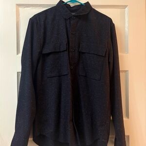 Bonobos Navy Speckled Lightweight Shirt Jacket